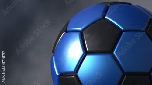 Fototapeta Naklejka Na Ścianę i Meble -  Soccer ball. 3D illustration. 3D CG. High resolution.