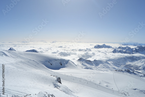 Sciare comprensorio di Zermatt e vista dal Piccolo Cervino