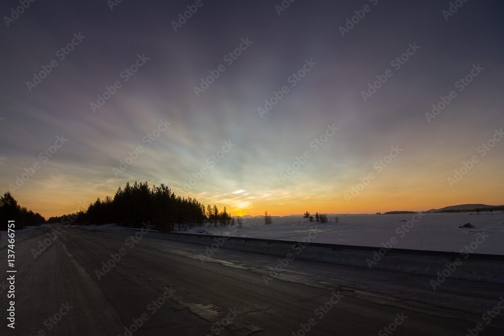 Sonnenaufgang am Polarkreis 7