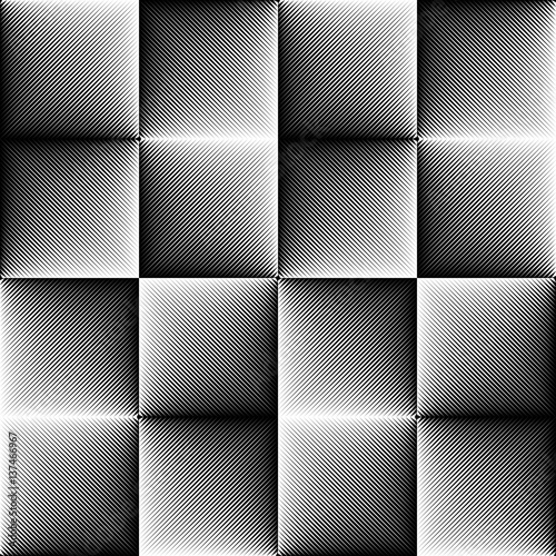 Seamless Gradient Background. Abstract Black and White Geometric Pattern