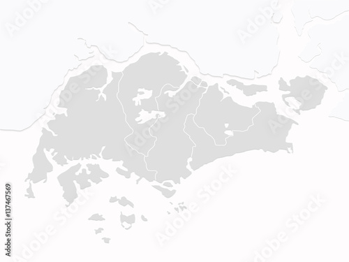 Valokuva Singapore Map