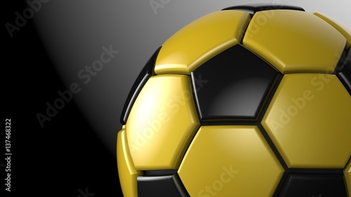 Soccer ball. 3D illustration. 3D CG. High resolution.