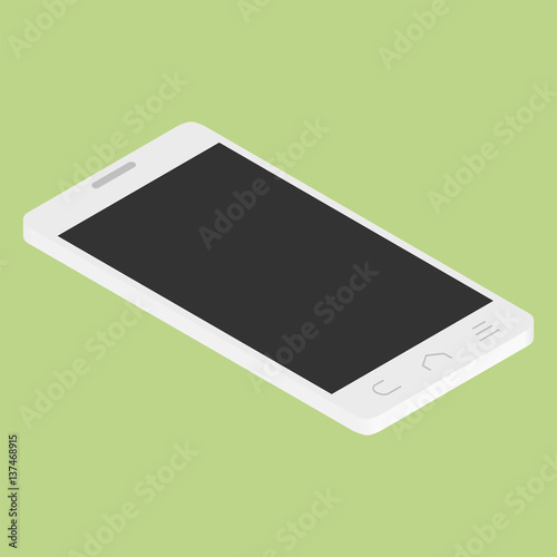 Vector isometric smartphone
