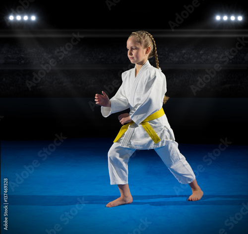 Girl martial arts fighter