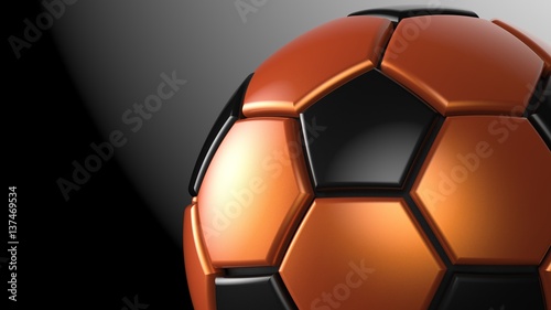 Soccer ball. 3D illustration. 3D CG. High resolution.