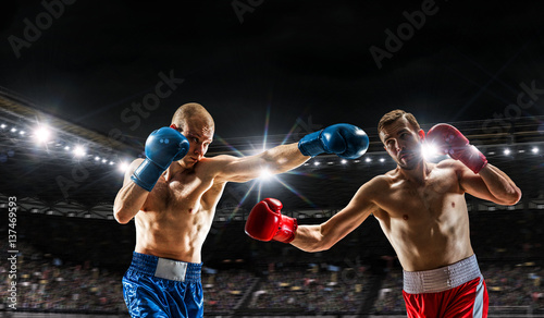 Box match best moments . Mixed media © Sergey Nivens