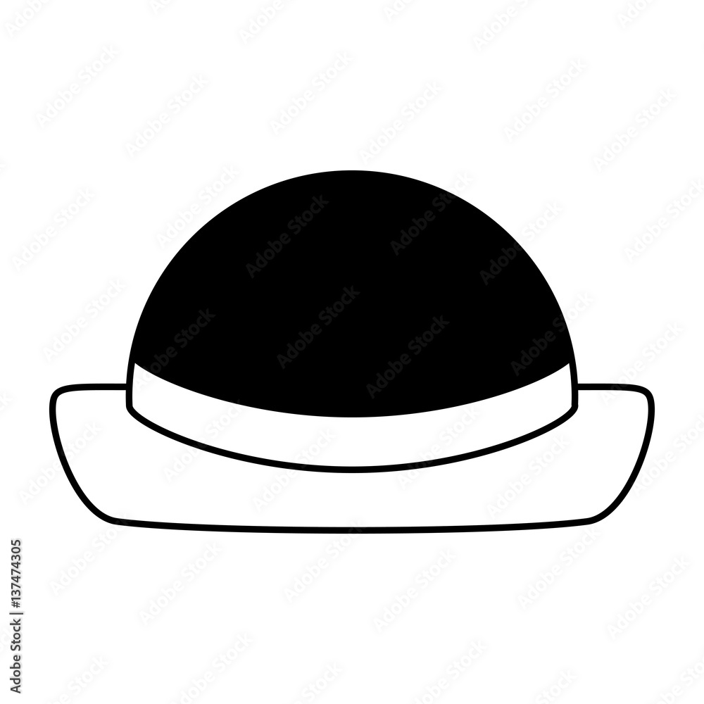 hat hipster style icon vector illustration design hat hipster style icon vector illustration design