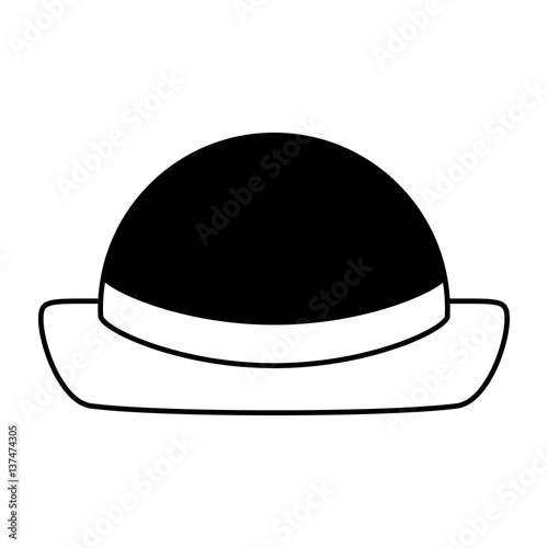 hat hipster style icon vector illustration design