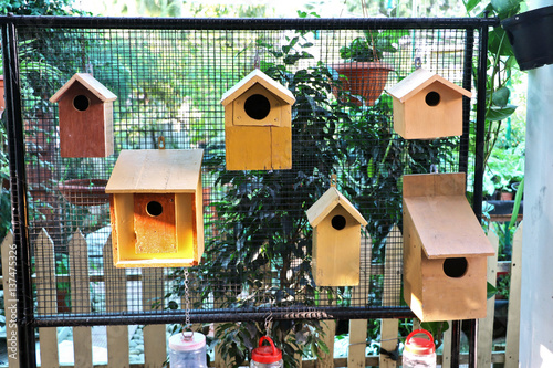 Handmade bird houses  © mds0