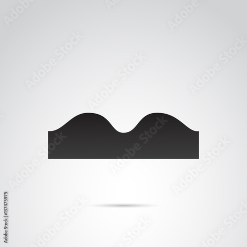Uneven vector icon.