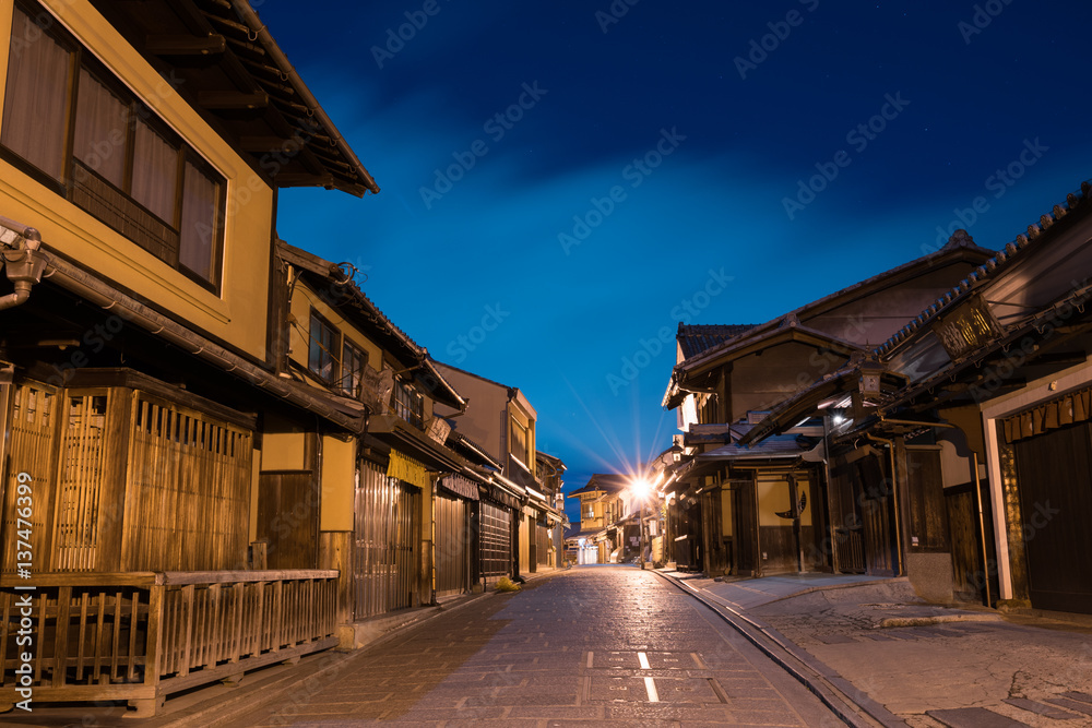 Fototapeta premium Sanensaka old street night time,Higashiyama,Kyoto,Japan