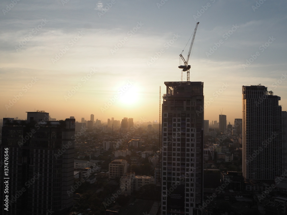 Obraz premium Sunset in Bangkok