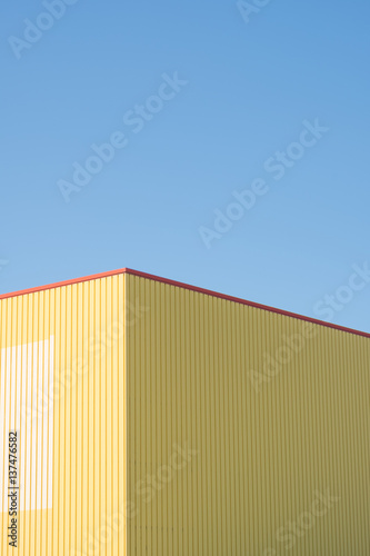 Yellow Building with copy space