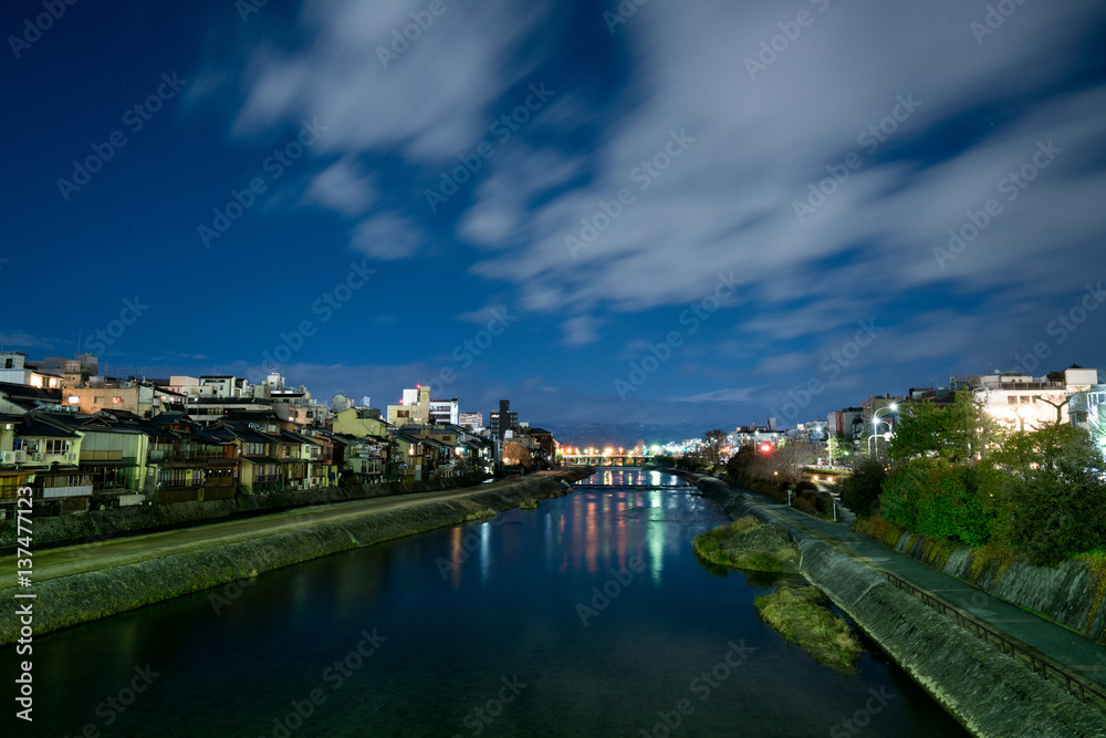 Gion shijo bridge at Higashiyama,Kyoto,tourism of japan