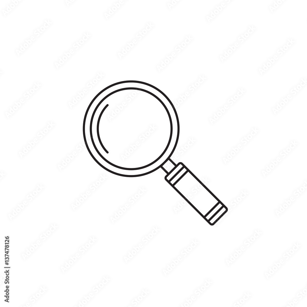 Search icon vector, magnifying glass solid logo illustration, pictogram isolated on white Search icon vector, magnifying glass solid logo illustration, pictogram isolated on white