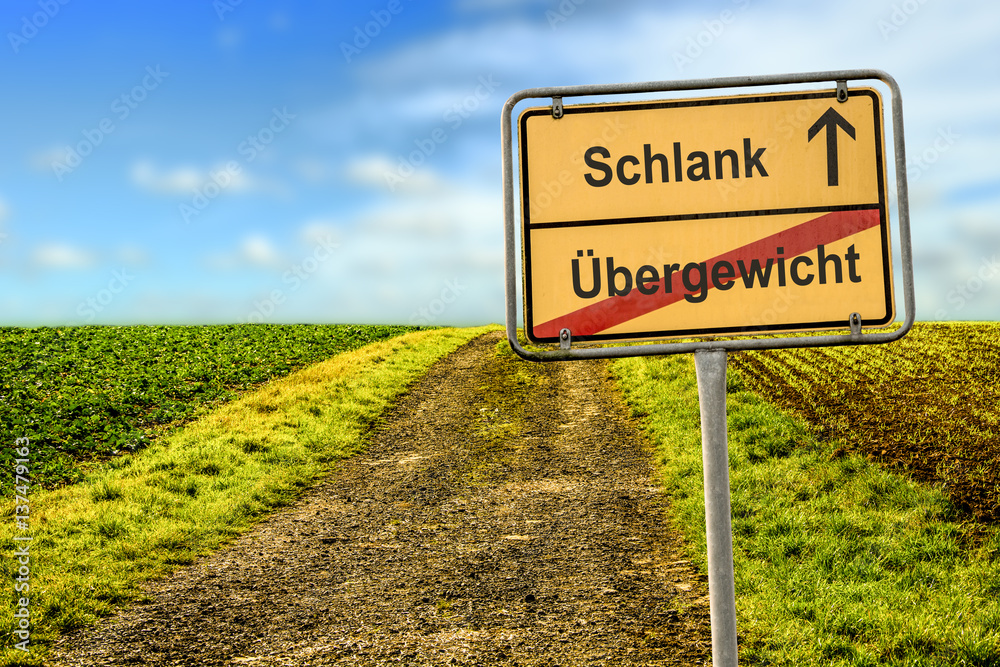 Obraz premium Schild 177 - Schlank