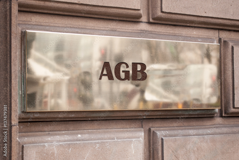 Obraz premium Schild 205 - AGB