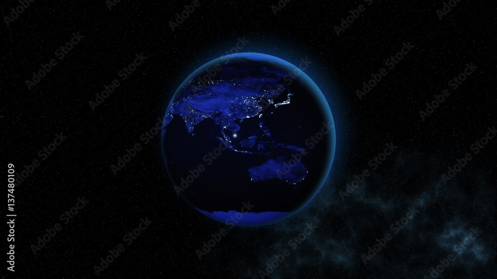 Planet Earth. This image elements furnished by NASA