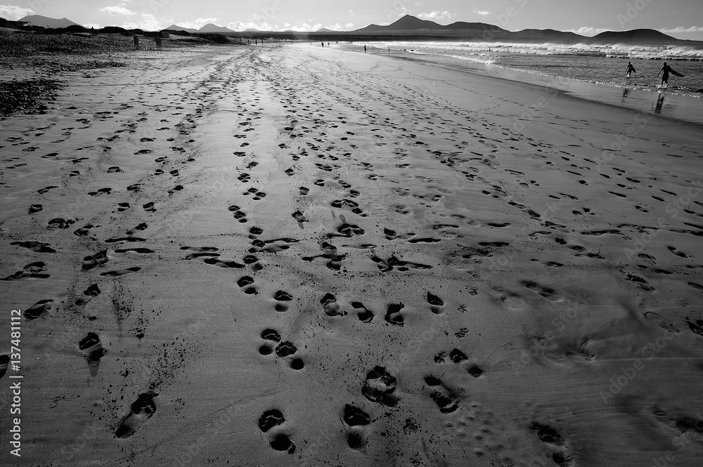 Landscape in Spain, Canary islands Landscape in Spain, Canary islands