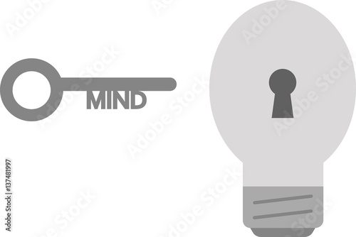 Light bulb with mind key
