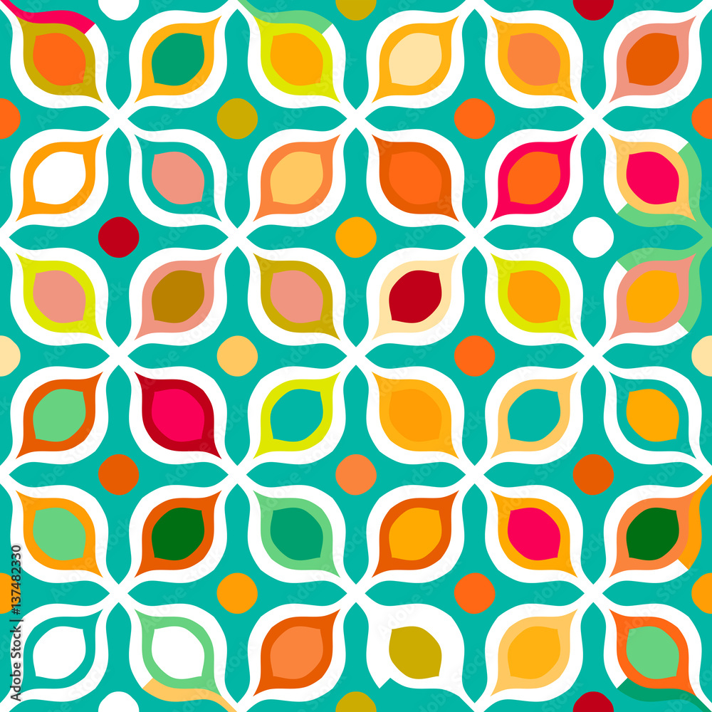 Abstract geometric seamless pattern