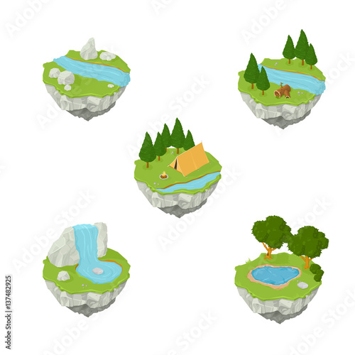 Isometric Vector Outdoor Recreation Icons.

Illustration of Outdoor Recreation and camping Icons.