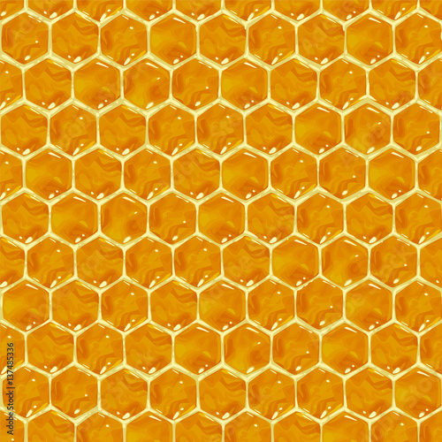 Honeycomb seamless pattern.