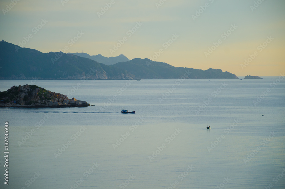 Cam Ranh peninsula in morning