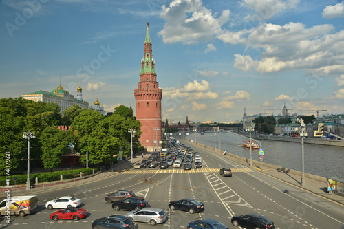 Moscow Kremlin and Moscow river.
