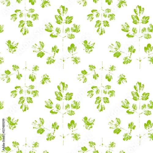 Tapety Wzór z nadrukami farby liści