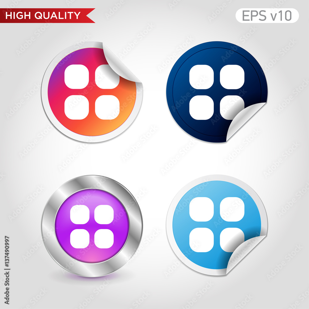 Window icon. Button with window icon. Modern UI vector. Window icon. Button with window icon. Modern UI vector.