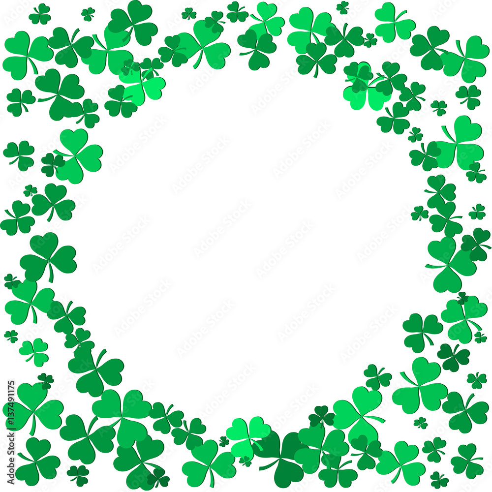 St Patrick's Day background with Shamrock Leaves. Vector illustration. eps10 St Patrick's Day background with Shamrock Leaves. Vector illustration. eps10