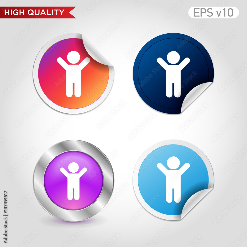Men icon. Button with men icon. Modern UI vector. Men icon. Button with men icon. Modern UI vector.