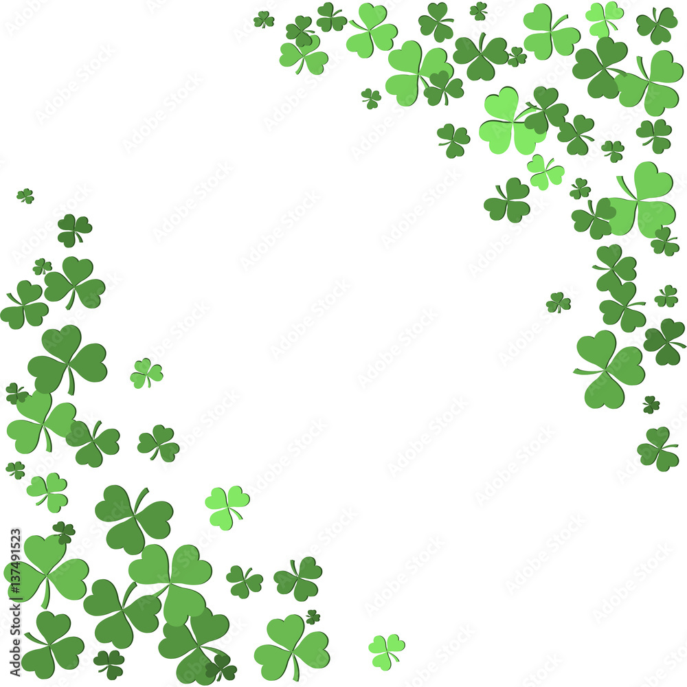 St Patrick's Day background with Shamrock Leaves. Vector illustration. eps10 St Patrick's Day background with Shamrock Leaves. Vector illustration. eps10