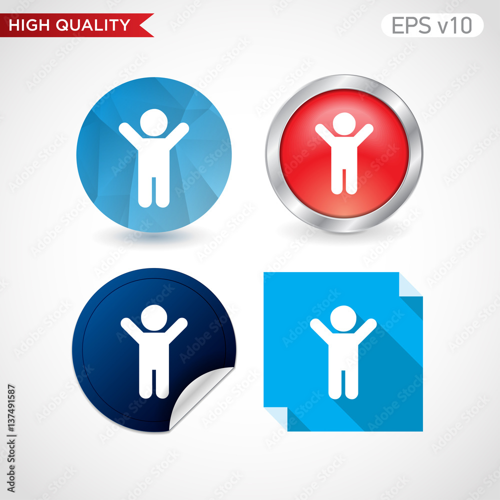 Men icon. Button with men icon. Modern UI vector. Men icon. Button with men icon. Modern UI vector.