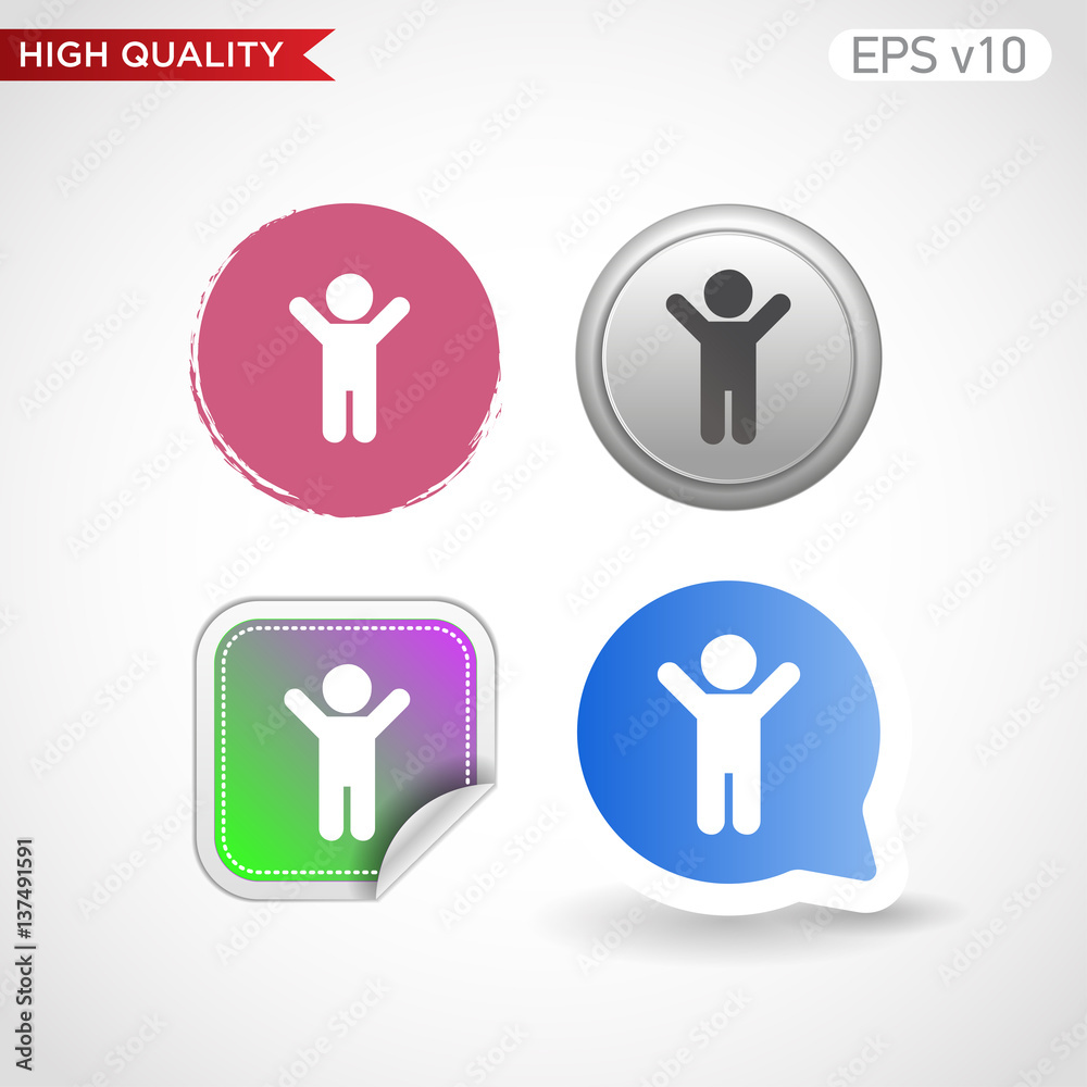 Men icon. Button with men icon. Modern UI vector. Men icon. Button with men icon. Modern UI vector.
