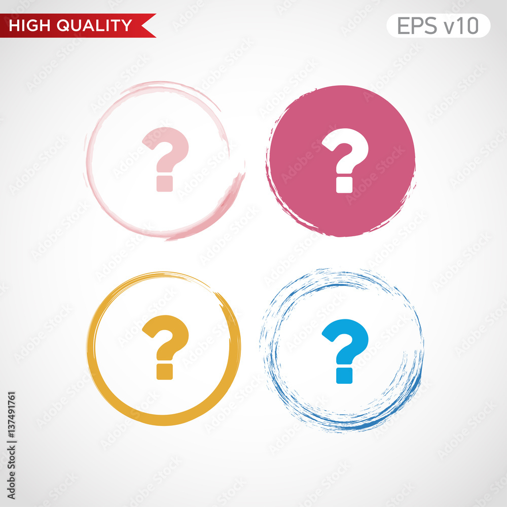 Question icon. Button with question icon. Modern UI vector. Question icon. Button with question icon. Modern UI vector.