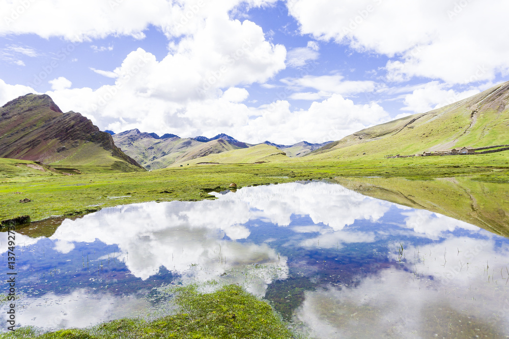Fototapeta premium The Rainbow mountains of Peru