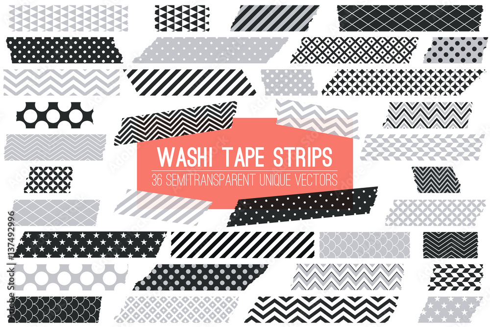 Washi Tape Vector Images (over 3,000)