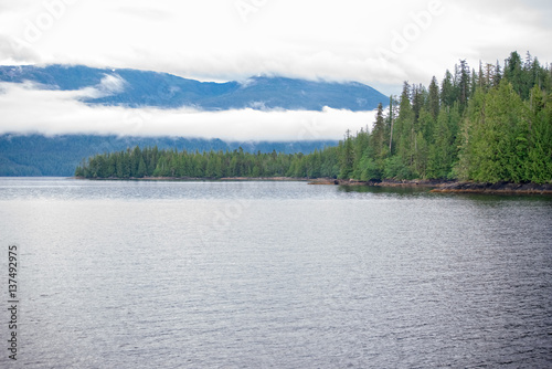 Tongass Nation Forest fjord near Ketchikan Alaska