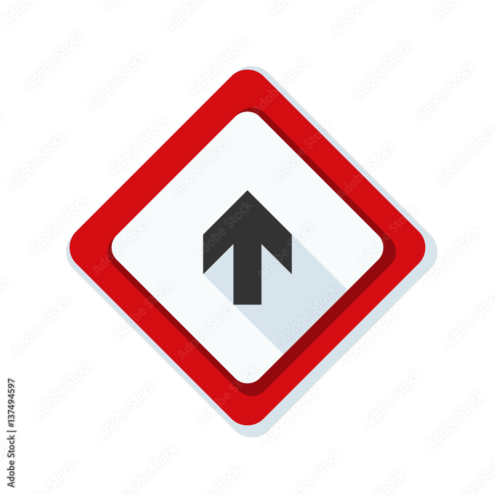 Ahead Up Arrow sign illustration Ahead Up Arrow sign illustration