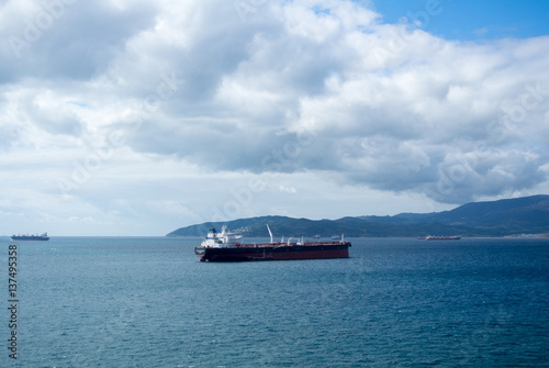 A view to Strait of Gibraltar from Europa Point lighthouse.