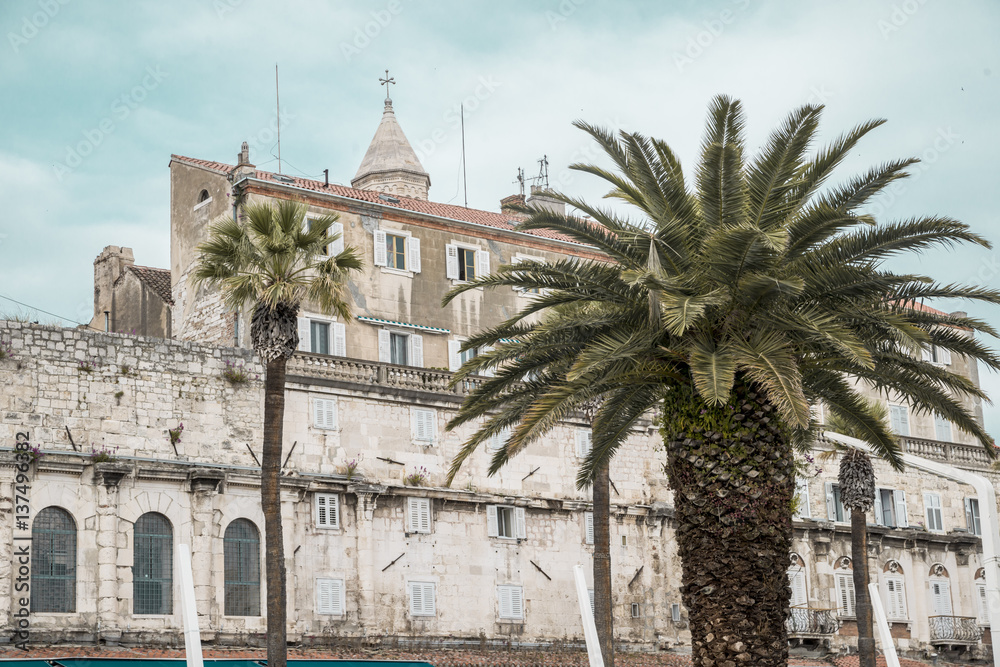 Split architecture - closeup, Croatia