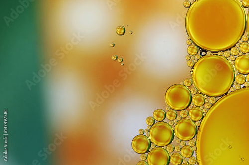 Oil in water abstract background