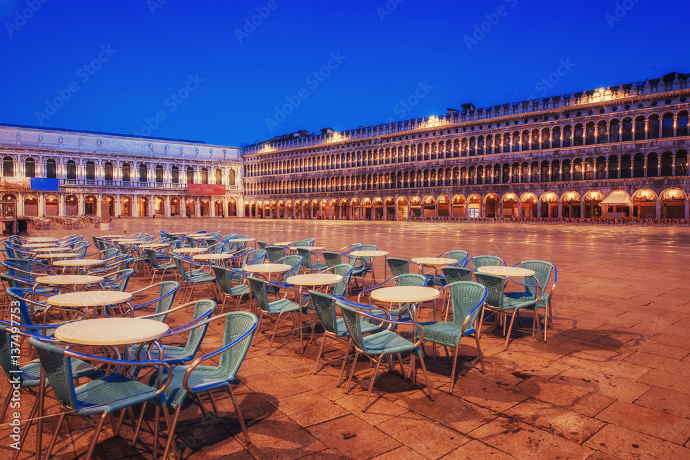 Naklejka premium Images of St. Mark's Square in Venice