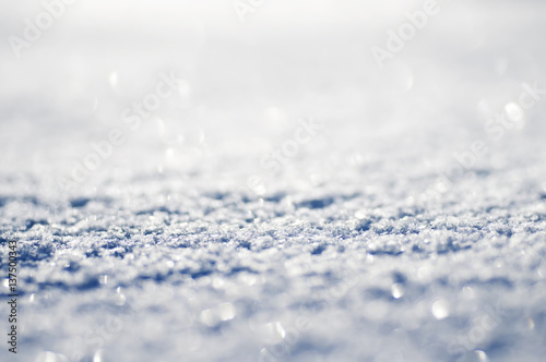Snow texture. Macro photo