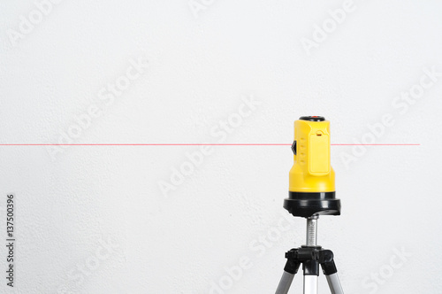 Laser Level and the line on the wall