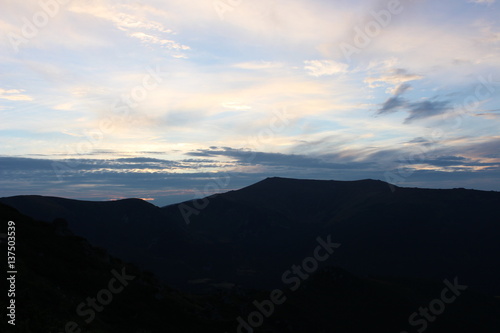 mountain sunset
