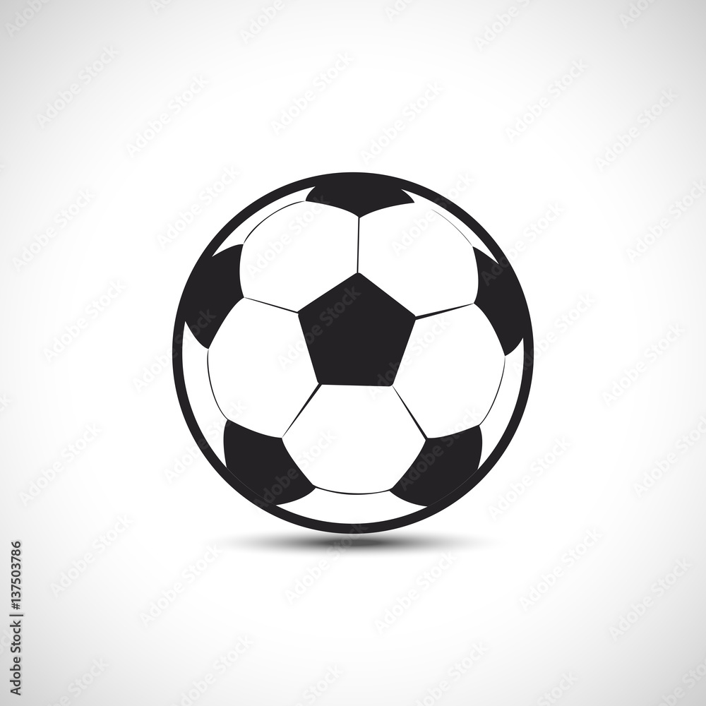 Soccer ball Icon. Football ball Vector icon.