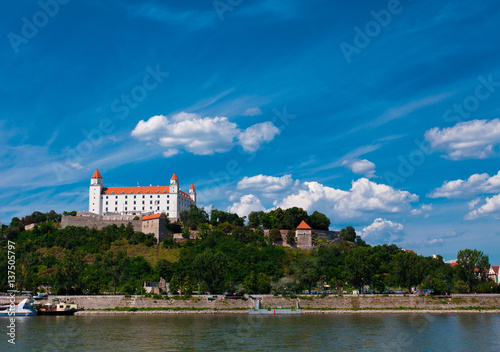 Photography Medieval castle on the hill against the sky, Bratislava, Slovakia
